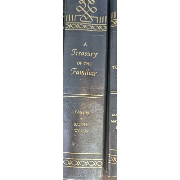 Ralph L. Woods 1942 Book Leatherbound Set A Treasury Of The Familiar Humor & Mor - Picture 4 of 11